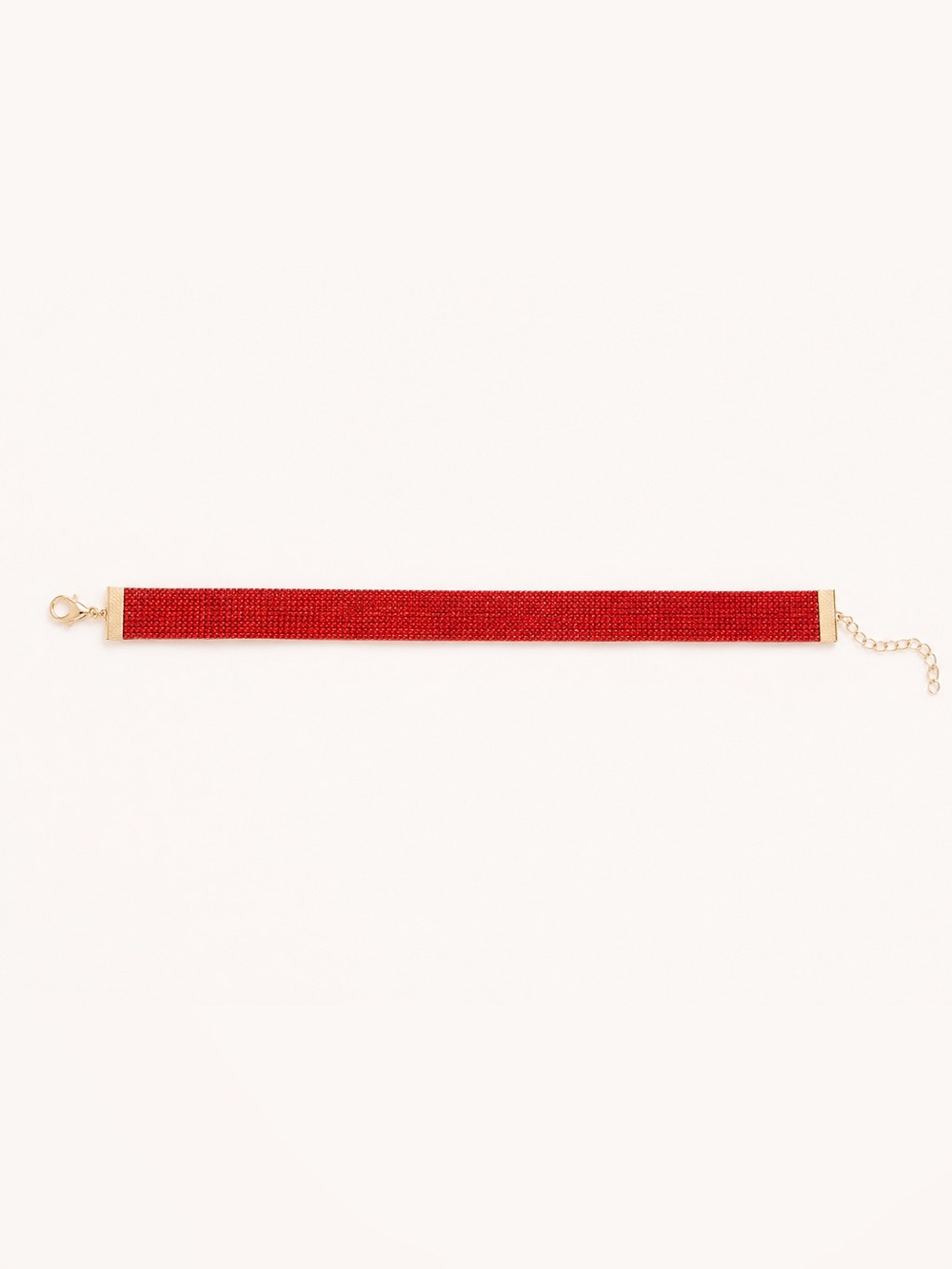 ❤️ Y2K McBling Red Rhinestone Choker Necklace | Glam Statement Jewelry ✨